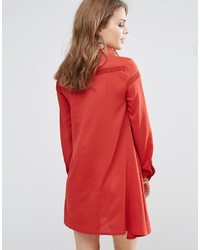 Vestito chemisier rosso di Glamorous
