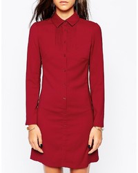 Vestito chemisier rosso di Sisley