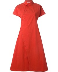 Vestito chemisier rosso di Tomas Maier