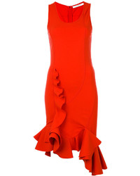 Vestito con volant rosso di Givenchy