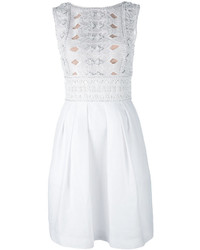 Vestito decorato bianco di Alberta Ferretti