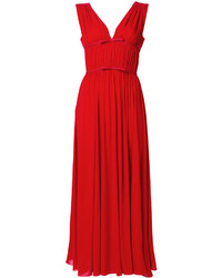Vestito decorato rosso di Giambattista Valli