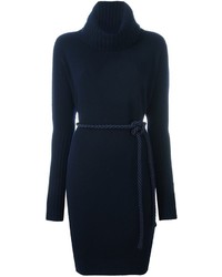 Vestito di lana blu scuro di Michel Klein