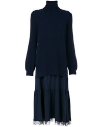Vestito di lana blu scuro di No.21