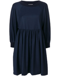 Vestito di lana blu scuro di Semi-Couture
