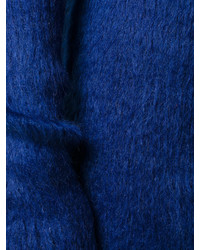 Vestito di lana con spacco blu scuro di Ports 1961