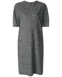 Vestito di lana grigio scuro di Jil Sander