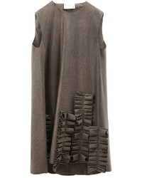Vestito di lana grigio scuro di Maison Rabih Kayrouz