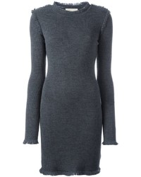 Vestito di lana lavorato a maglia grigio scuro di MICHAEL Michael Kors