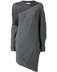 Vestito di lana lavorato a maglia grigio scuro di Stella McCartney