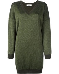 Vestito di lana verde oliva di Marios