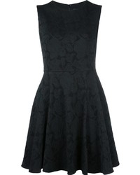 Vestito di seta a fiori nero di Dolce & Gabbana