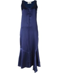 Vestito di seta blu scuro di Ports 1961