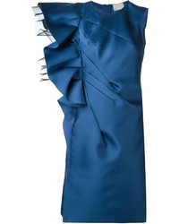 Vestito di seta blu di Lanvin