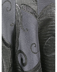 Vestito di seta grigio di Talbot Runhof