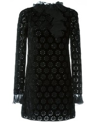 Vestito di seta ricamato nero di Giambattista Valli