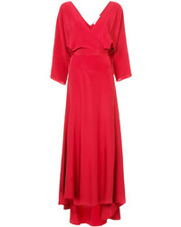 Vestito di seta rosso di Diane von Furstenberg