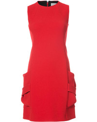 Vestito di seta rosso di Victoria Beckham