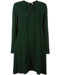 Vestito di seta verde scuro di Chloé