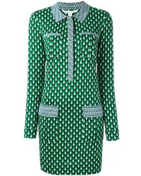 Vestito di seta verde di Diane von Furstenberg