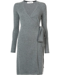 Vestito in cashmere grigio di Diane von Furstenberg