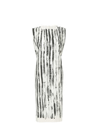 Vestito longuette a righe verticali bianco e nero di Toogood
