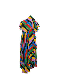 Vestito longuette a righe verticali multicolore di Philosophy di Lorenzo Serafini
