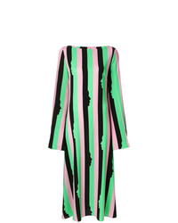 Vestito longuette a righe verticali multicolore di Vivetta