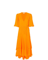 Vestito longuette arancione di Ganni