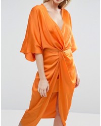 Vestito longuette arancione di Asos