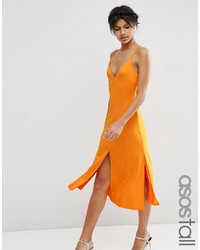 Vestito longuette arancione