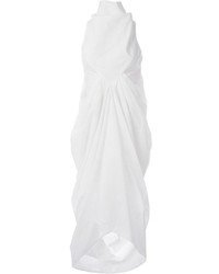 Vestito longuette bianco di Rick Owens