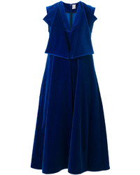Vestito longuette blu scuro di Maison Rabih Kayrouz