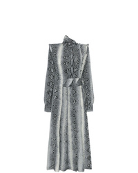 Vestito longuette con stampa serpente grigio di Alessandra Rich