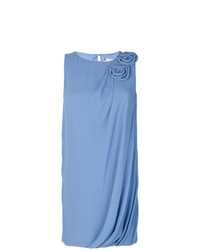 Vestito longuette decorato azzurro di Lanvin