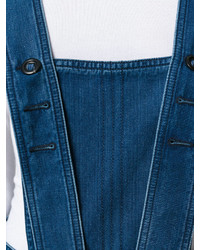 Vestito longuette di jeans blu di Chloé