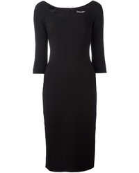 Vestito longuette di lana nero di Dolce & Gabbana
