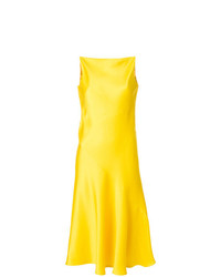 Vestito longuette di raso giallo di Calvin Klein 205W39nyc