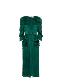 Vestito longuette di seta verde scuro di Magda Butrym