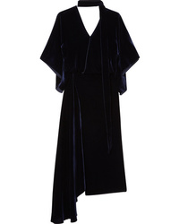 Vestito longuette di velluto blu scuro di Roland Mouret