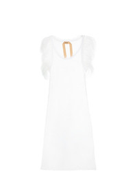 Vestito longuette in rete bianco di N°21