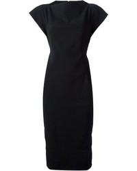Vestito longuette nero di Rick Owens