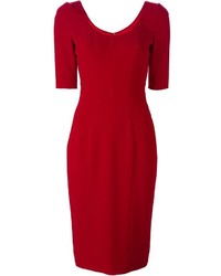 Vestito longuette rosso di Dolce & Gabbana
