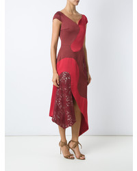Vestito longuette rosso di Martha Medeiros