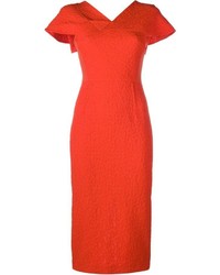 Vestito longuette rosso di Roland Mouret