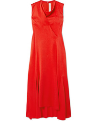 Vestito longuette rosso di Victoria Beckham