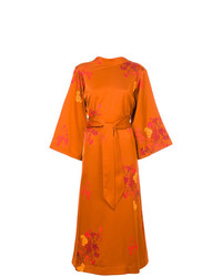 Vestito longuette stampato arancione di Ellery