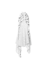 Vestito longuette stampato bianco di Ssheena