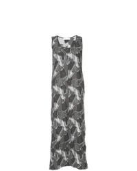 Vestito longuette stampato grigio scuro di Roarguns