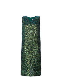 Vestito longuette stampato verde scuro di Maison Margiela